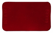 Rectangular Microprism Reflector, Red, 2-3/4" X 1-3/4"